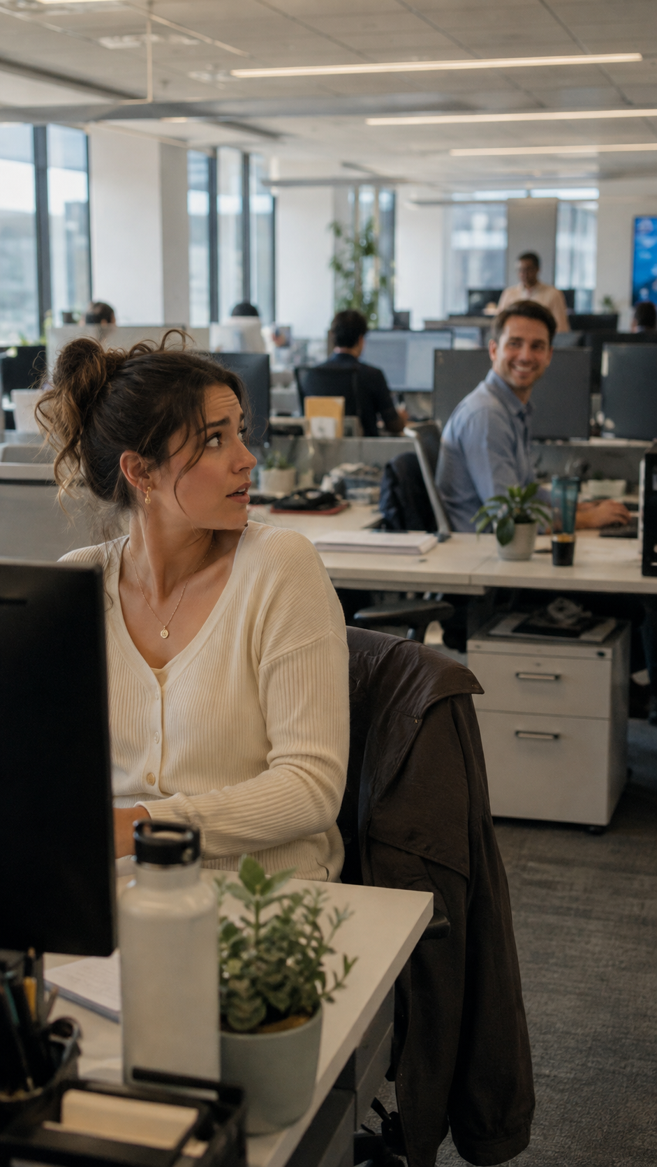 Le nouveau collègue connaissait déjà son prénom