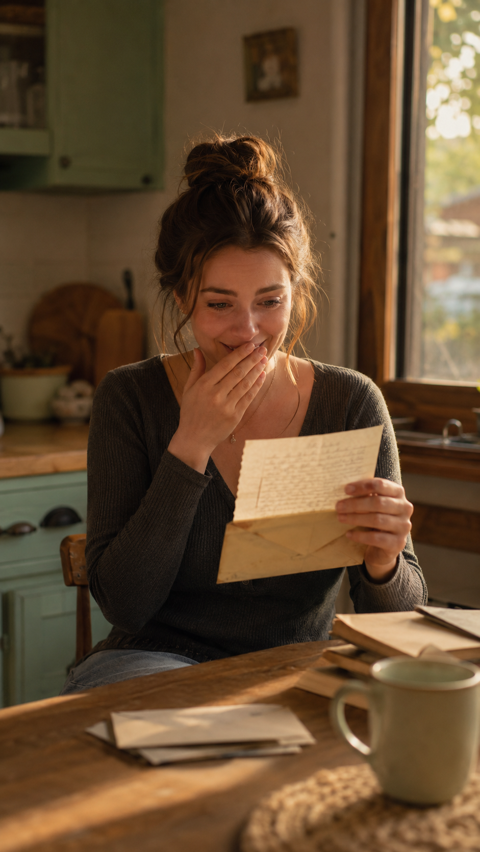 Elle reçoit une lettre écrite par elle-même à 10 ans