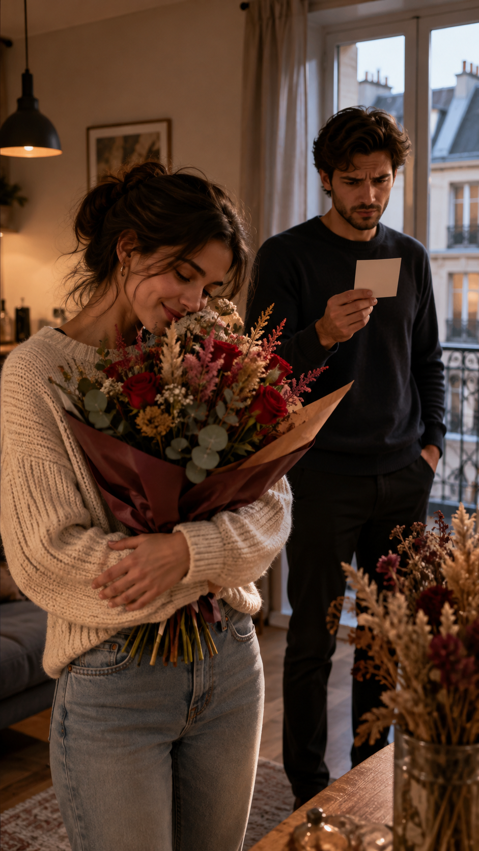 Sa copine reçoit des fleurs tous les mois